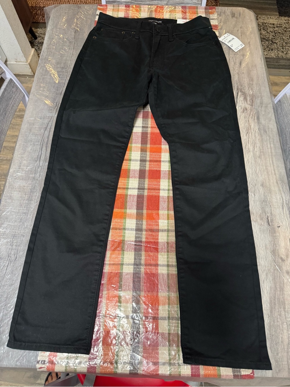 Lucky Brand Men's Black Straight-Leg Chinos